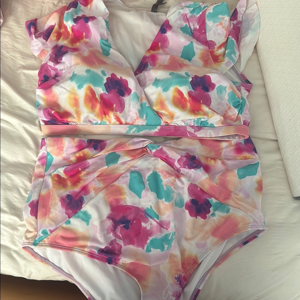 Torrid Multicolor Floral Bikini